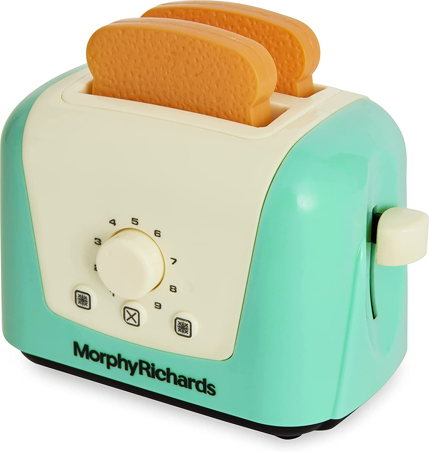 Casdon Morphy Richards Toaster | Pop-Up Toy Toaster for Children Aged 3+ | Includes 2 Pieces of Pretend Toast for Realistic Play!, Teal image number 2