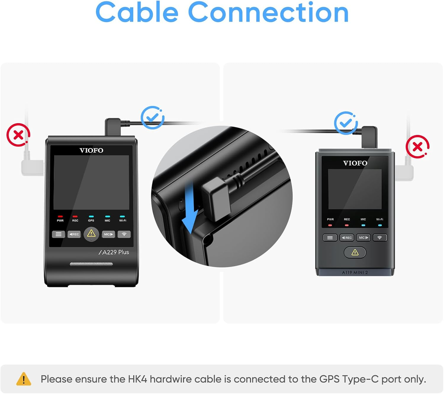 VIOFO HK4 Acc Hardwire Kit, USB-C Hard Wire Kit for T130/ A119Mini/A229Duo Dash Cam, Low Voltage Protection for Parking Mode image number 6