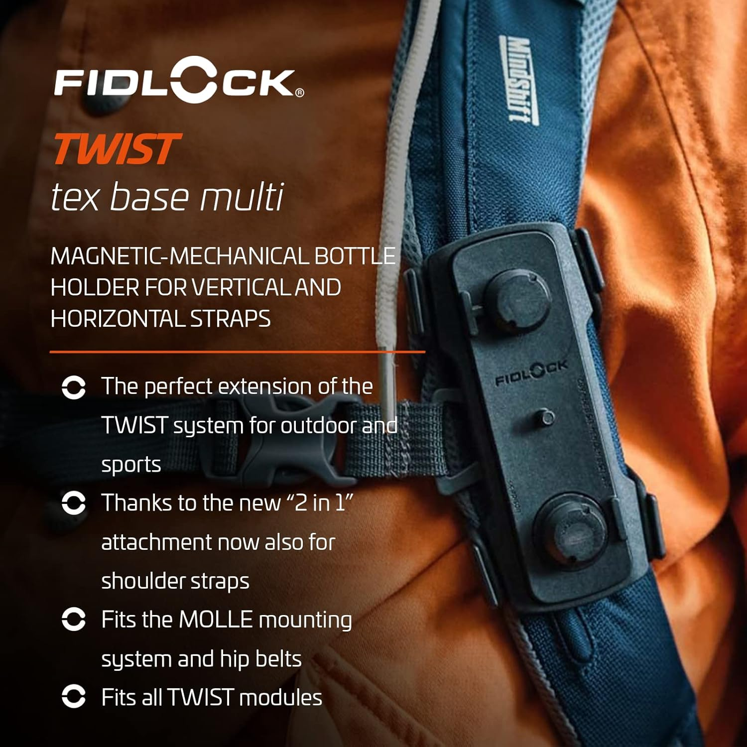 Fidlock Twist Bottle Holder Black image number 1