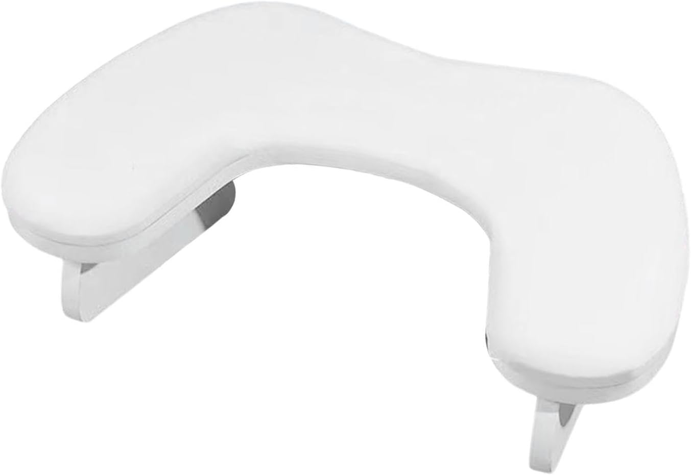 Nail Arm Rest Pillow, Armrest, Practical PU Leather U Shaped Stand Mat Holder for Home Manicure Nail Art Salon Women, White