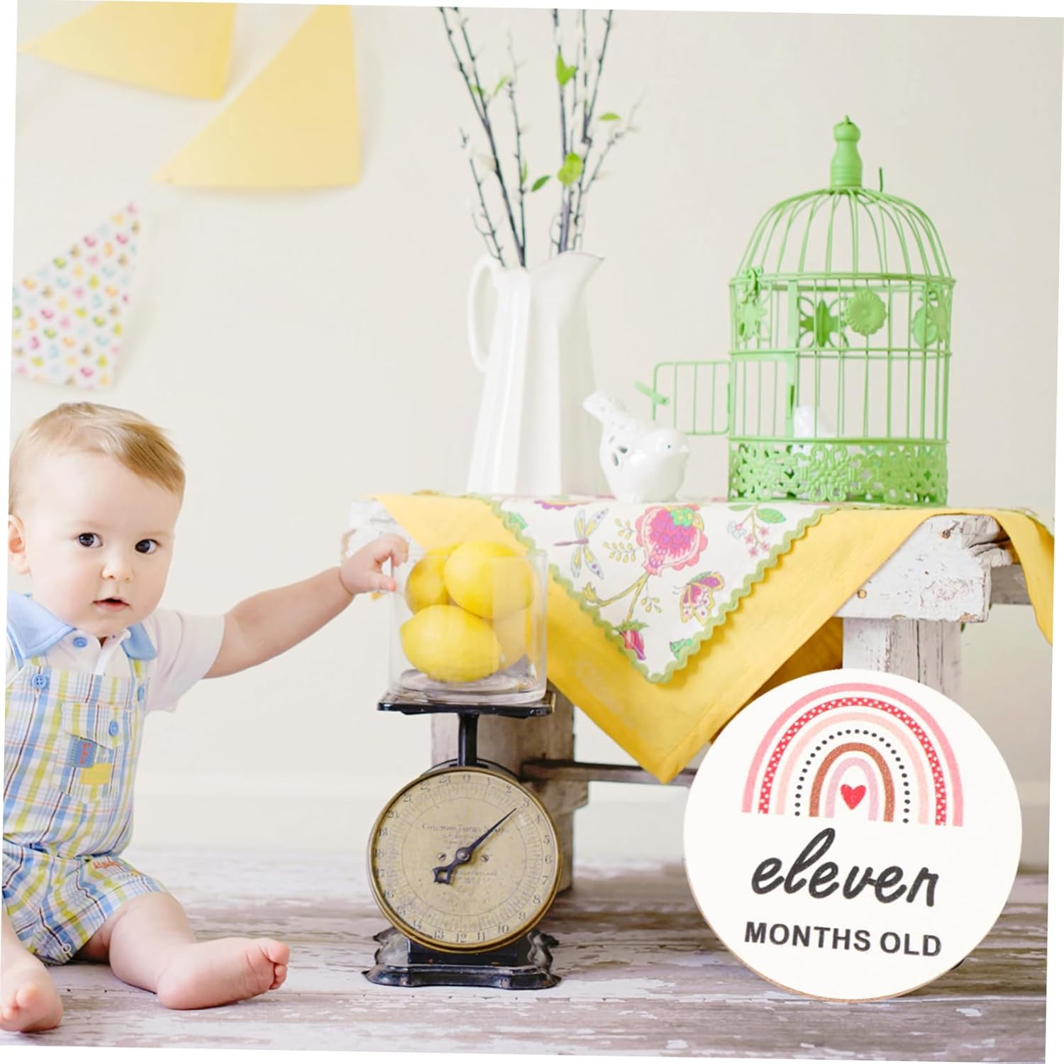 ERINGOGO 14 Pcs Monthly Milestone Cards Decorative Photo Props for Newborn Photography Meaningful Keepsake for First Year Unique Announcement Growth Markers image number 3