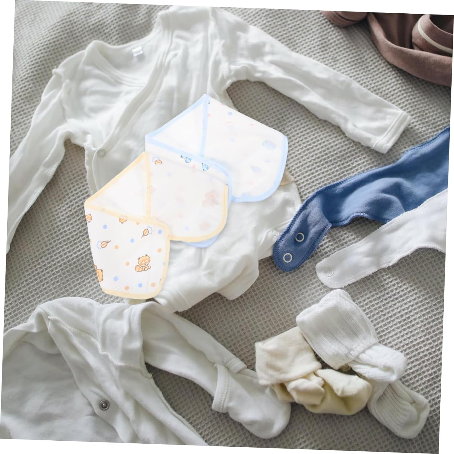 Vaguelly 3Pcs Cotton Navel Cord Boy Girl Belly Band Warm Comfortable Wrap Postpartum Belly Cover image number 2