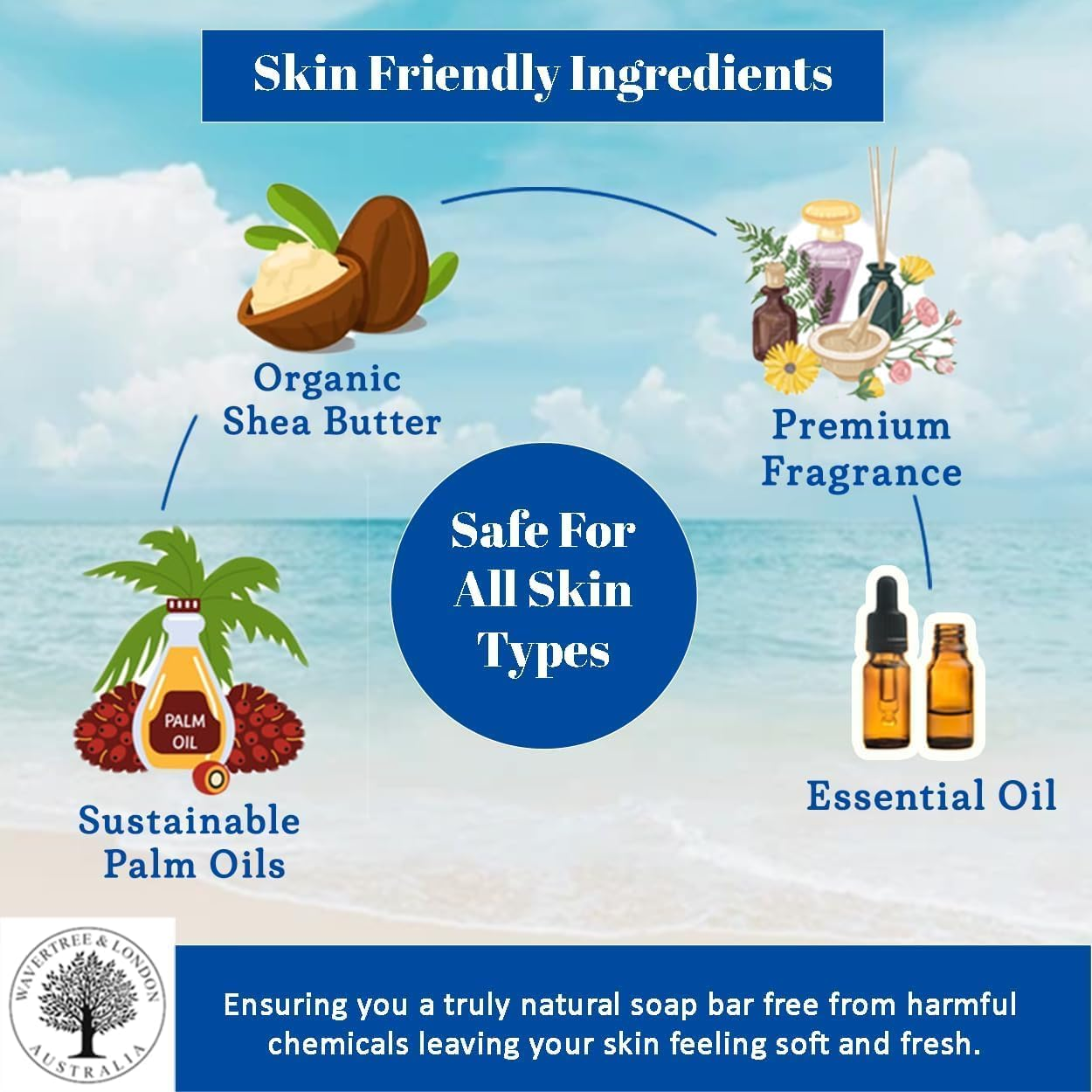 Wavertree and London Prosecco Soap Bar 200 G image number 3