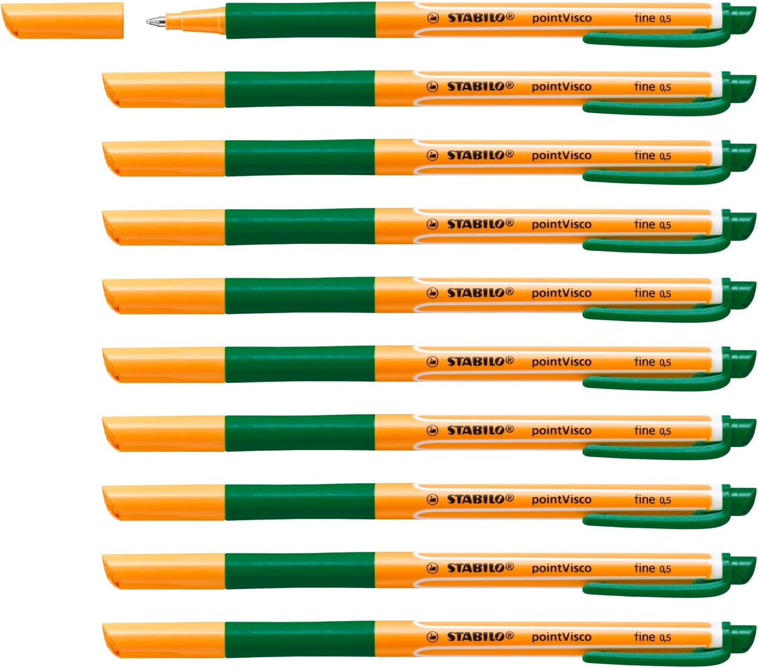 Gel Rollerball - STABILO Pointvisco Box of 10 Black