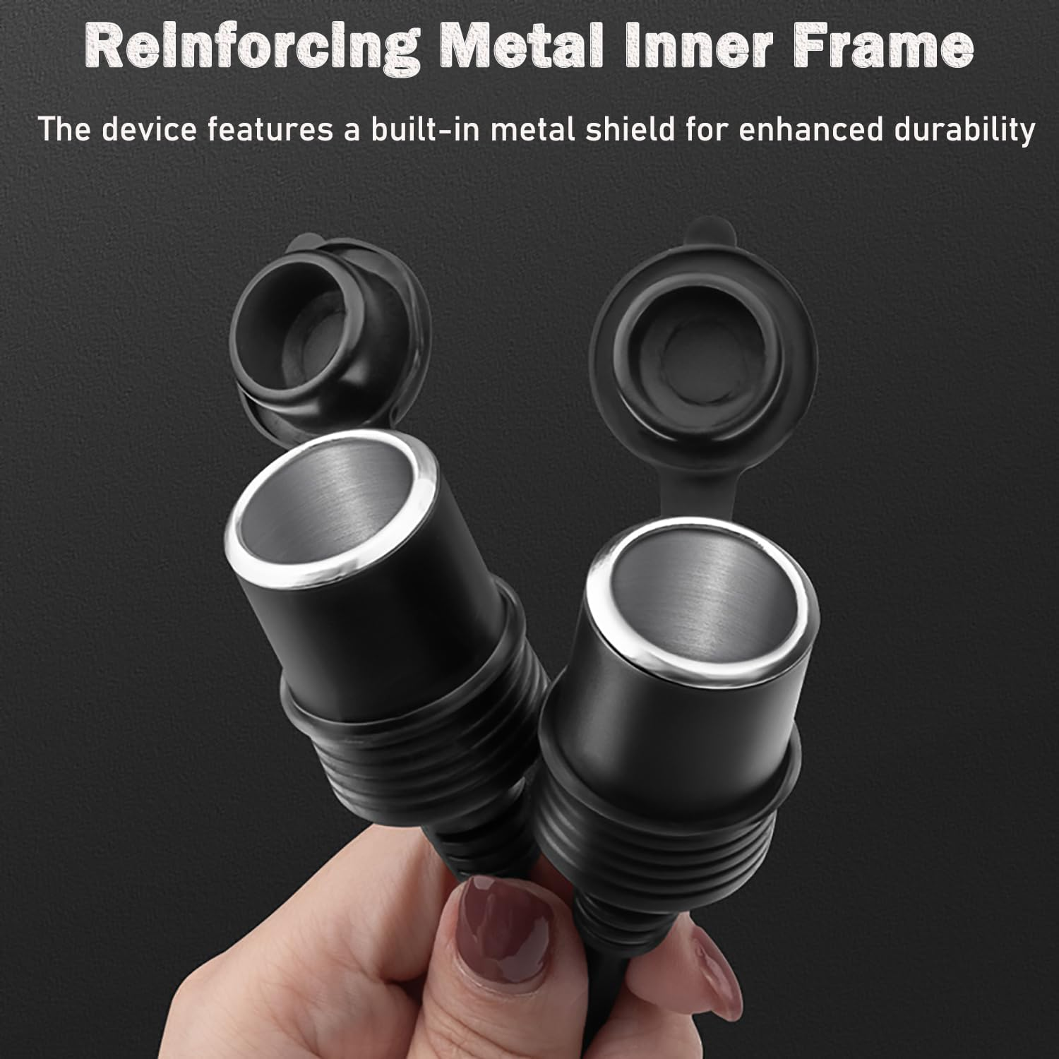 Cigarette Lighter Splitter, 12V Splitter, Dual Cigarette Lighter Adapters for Cars, 12V/24Vcigarette Lighter Plug with on off Switch, Overload Protection and 15A Fuses (Black 2 Ports) image number 5