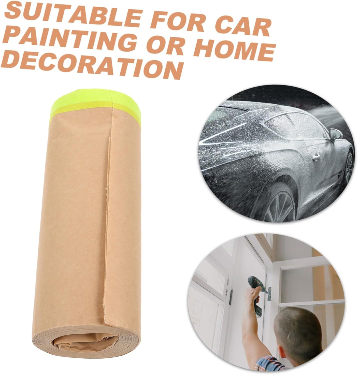 Angoily Kraft Paper Protective Film Masking Paper for Furniture for Painting for Painting Furniture
