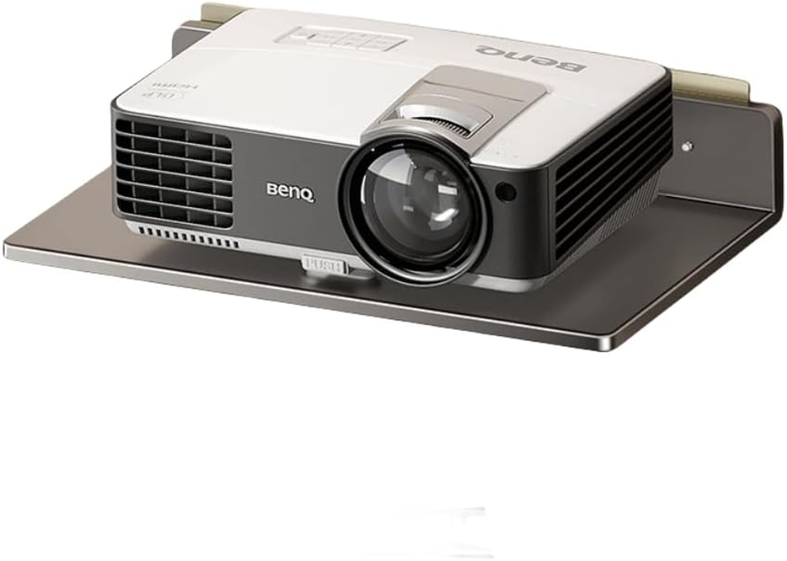 Wi Fi Router TV Projector Wall Mount Shelf Organizer Storage Holder Rack Stand,Projector Shelf,Floating Entertainment Center Shelves,Wall Mount Floating Large Grey image number 4