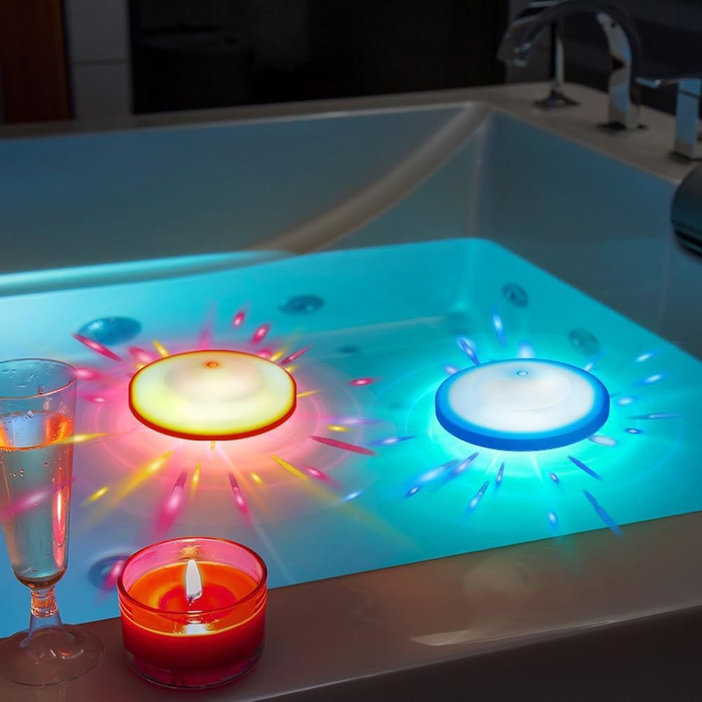 Floating Pool Light Swimming Pool Lamp IP67 Waterproof for Pool Hot Tub Fountain (White) image number 4