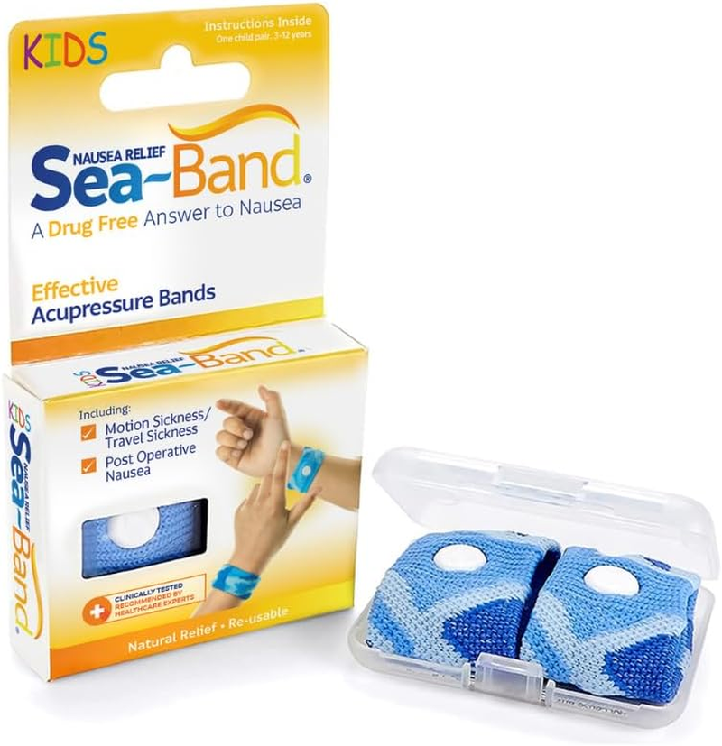 Sea-Band - Drug Free Nausea Relief Wristband, Adult Black