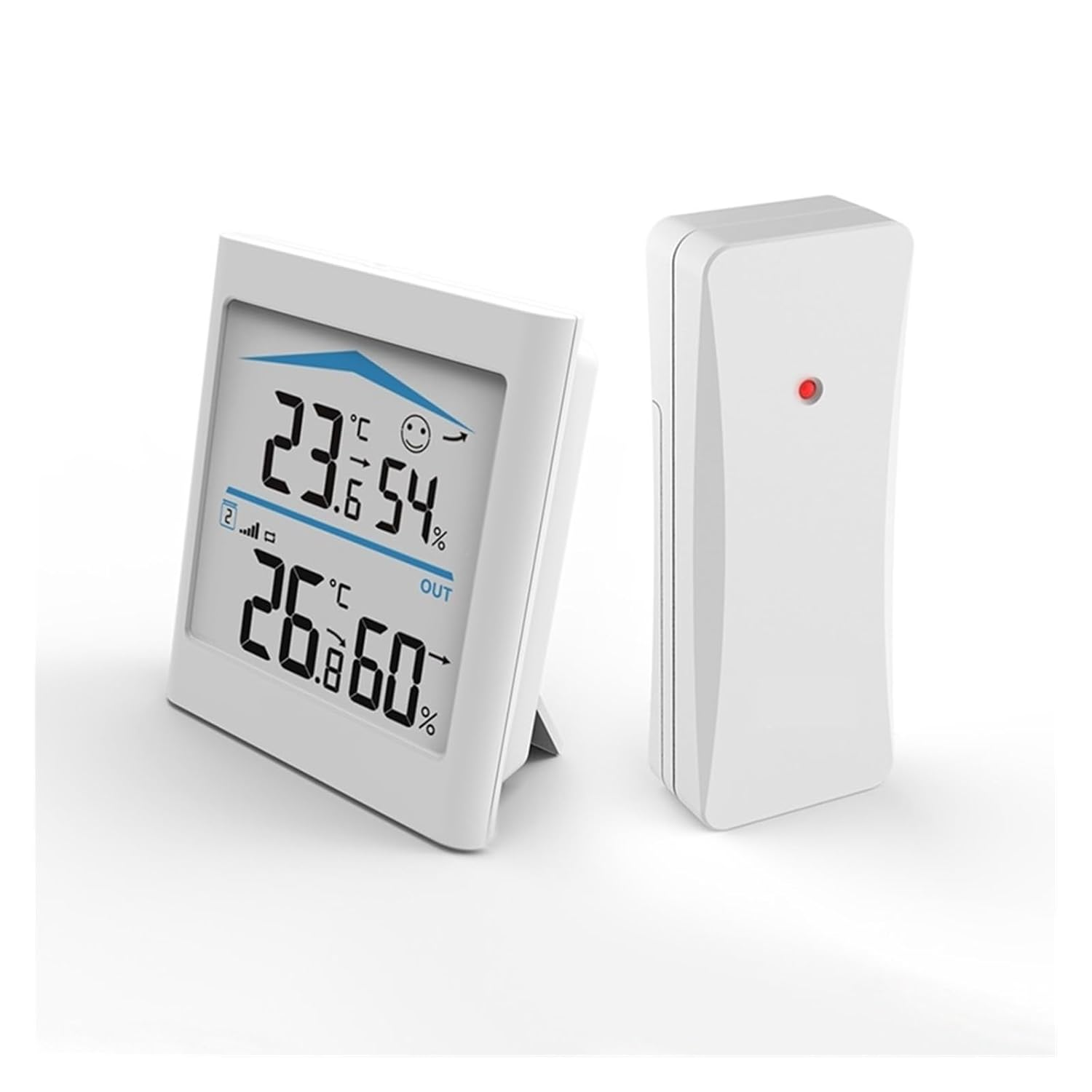 Digital LCD Weather Station Indoor Outdoor Trend Hygrometer Thermometer Wireless Remote Sensor Motion Activated Backlight