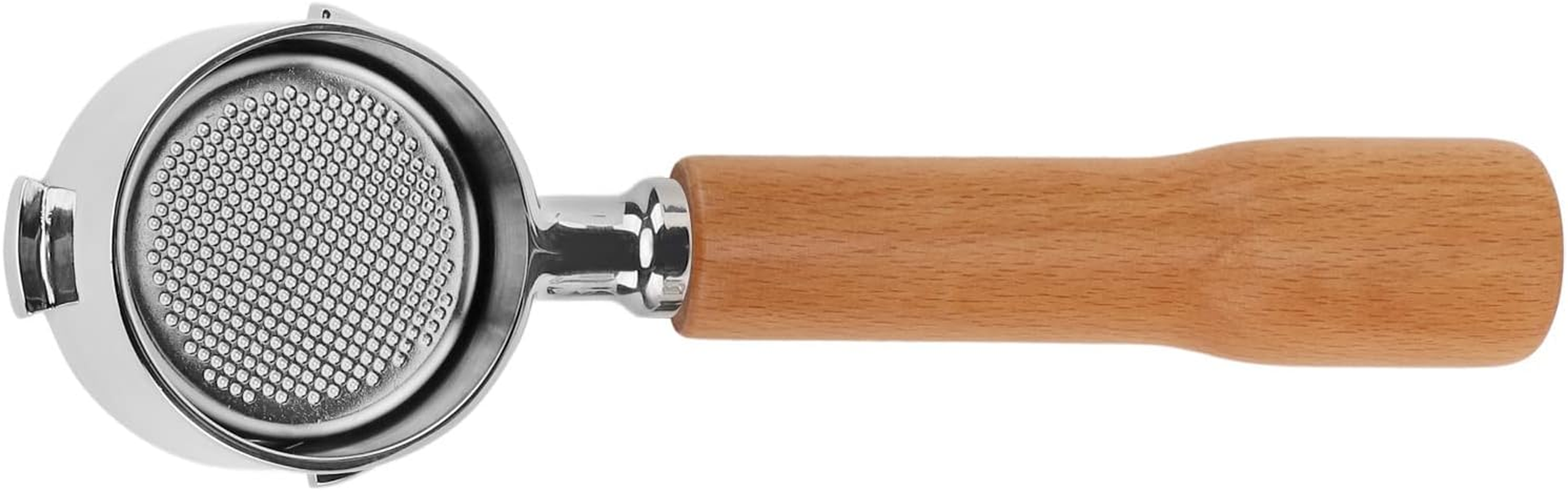 51Mm Espresso Portafilter, Bottomless Portafilter Filter Basket Coffee with Stainless Steel and Walnut Handle, Solid Wood Handle, Easy to Use, Unique (C1 Beech) - F Jacoranda image number 6