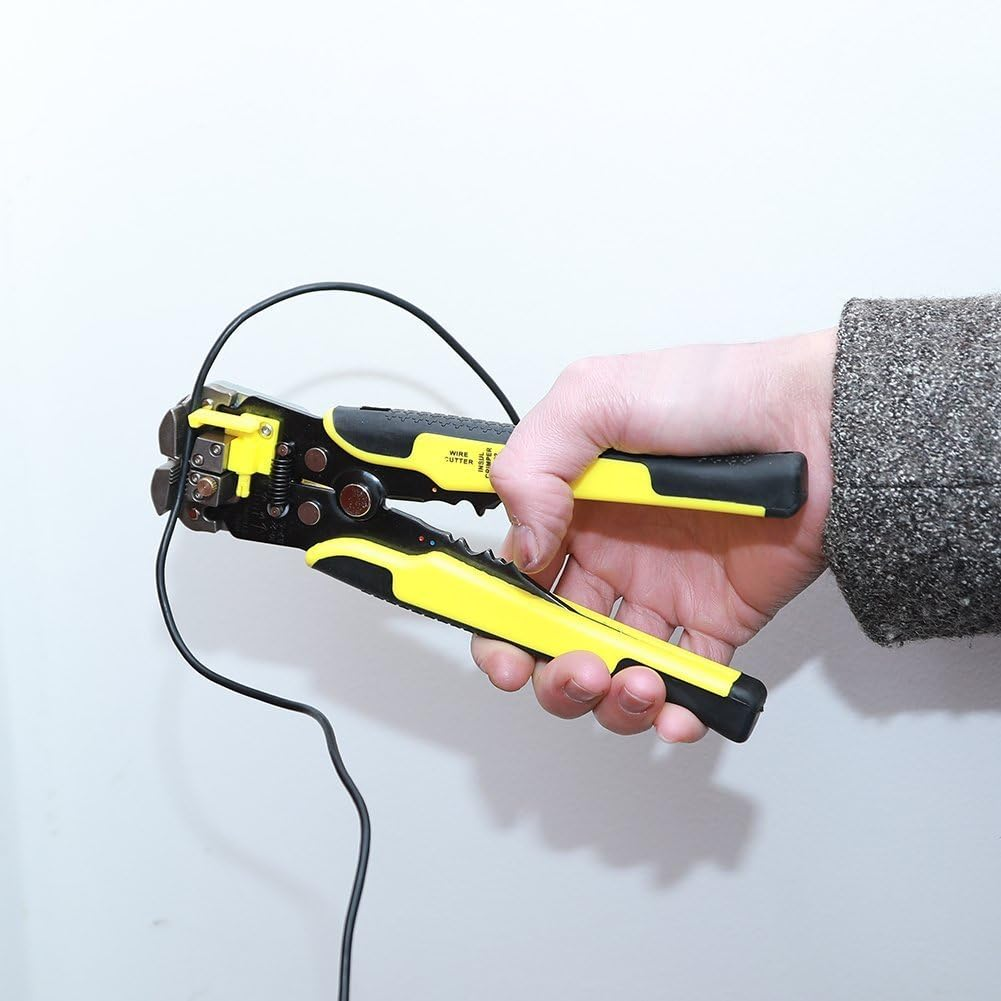 Valuehall Wire Stripper Plier, Self-Adjusting Automatic Wire Stripper Multifunctional Cable Stripping Cutting Peeling Pliers Tool AWG 24-10(0.2~6.0Mm&sup2;) V7008-1 image number 5