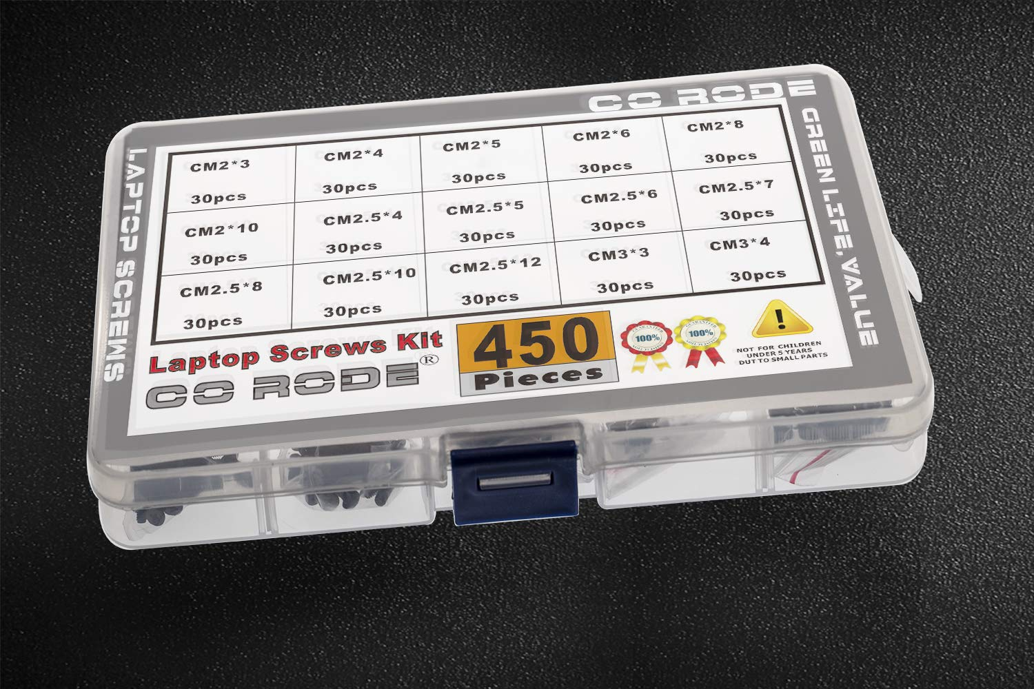 CO RODE 450Pcs Laptop Notebook Computer Screw Kit Set for IBM HP Dell Lenovo Samsung Sony Toshiba Gateway Acer image number 1