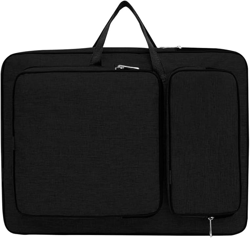 SIQITECHUK A3 Artist Portfolio Case Portable Drawing Board Bag Waterproof Art Backpack Painting Sketch Storage Organizer Large Art Carry Tote Bag with Shoulder Strap for Artist Student Adult Children