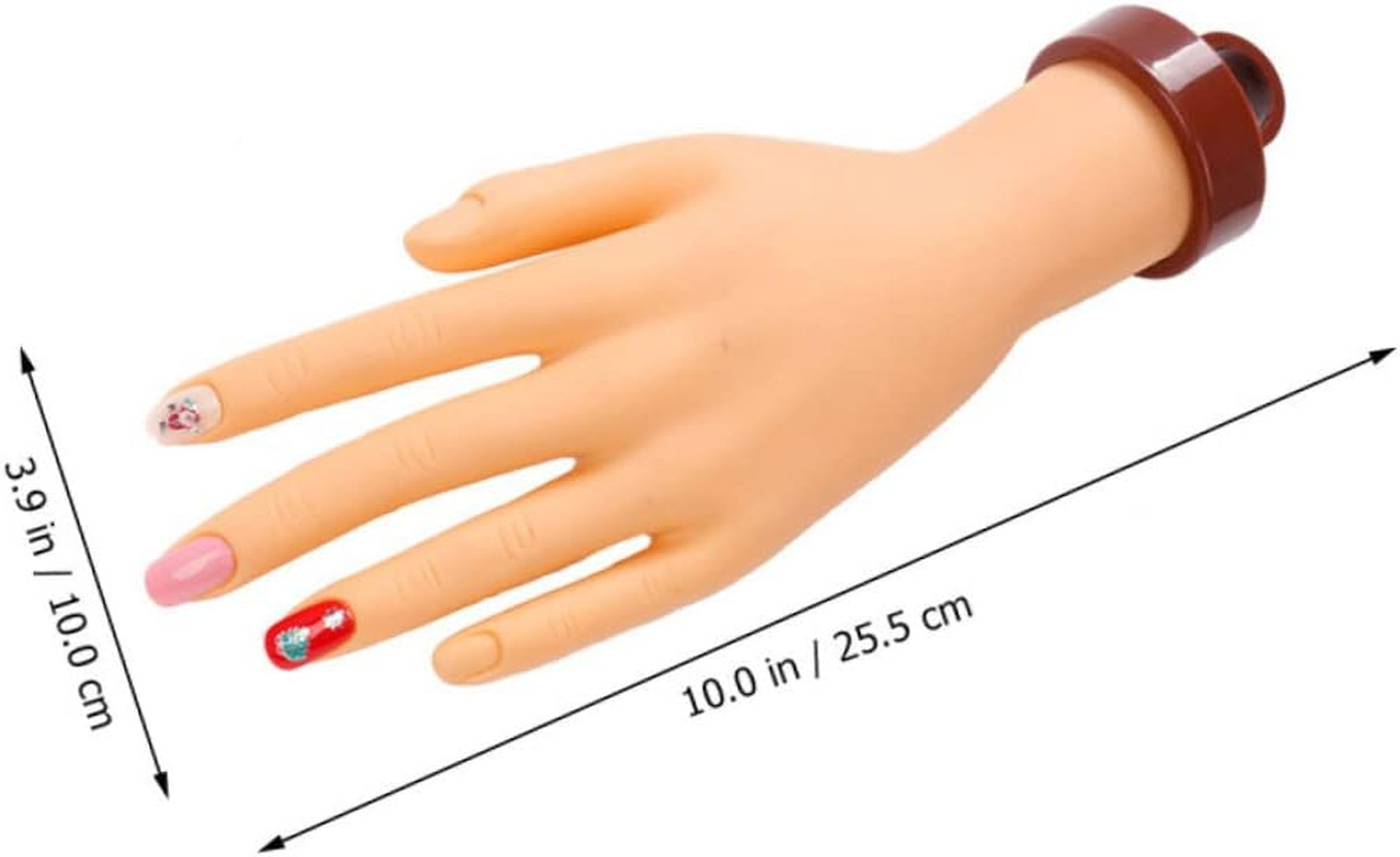 Baluue Nail Art Training Tool Manicure Model Hand Portable Nail Accessories Set image number 4