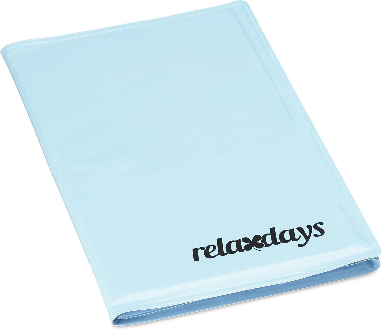 Relaxdays Self-Cooling Dog Mat, 50 X 90 Cm, Wipeable, Gel Pad, Cooling for Animals, Light Blue