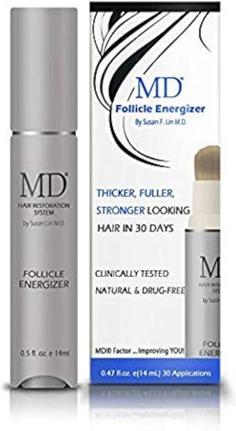 MD Factor Suero Natural Para El Crecimiento Del Cabello | Follicle Energizer Serum: Evita El Adelgazamiento Del Cabello Y La P&eacute;rdida De Cabello Al Estimular Los Fol&iacute;culos Capilares Para Producir Un Ca image number 4