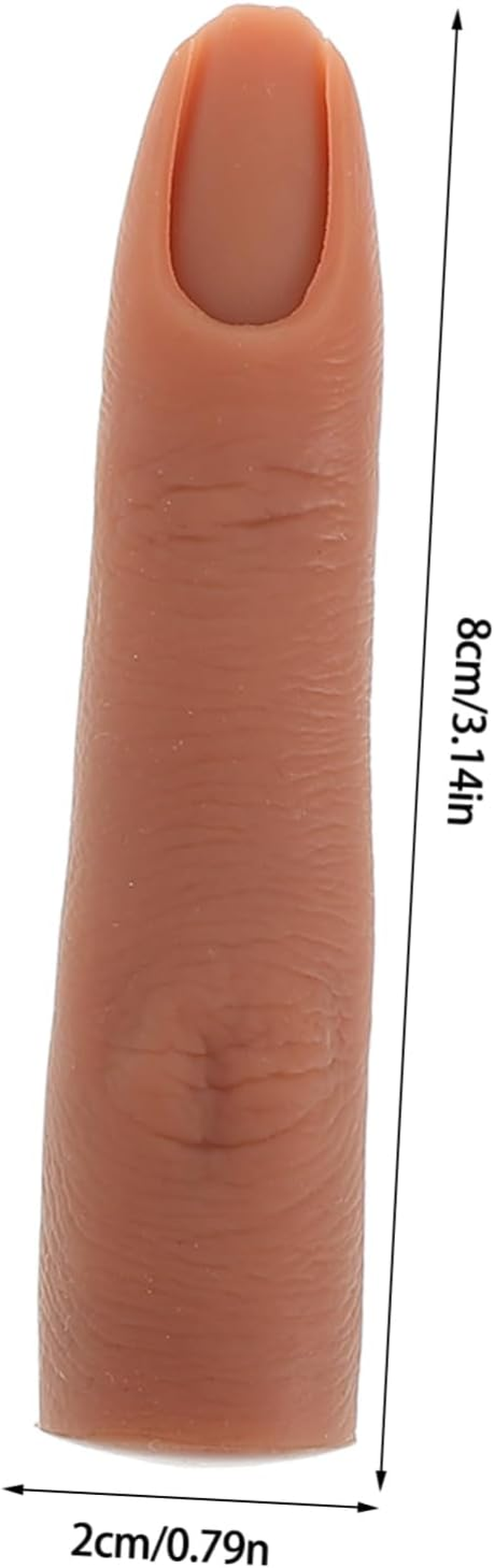 NIYANGLE Flexible Silicone Nail Practice Finger for Acrylic Nails Bendable Reusable Manicure Training Tool for Beginners and Professionals Realistic Feel Easy to Trim Multi-Purpose Use image number 2