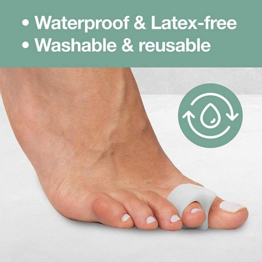 Gel Toe Separators with Loop (2Pcs) for Overlapping Toes, Bunions, Big Toe Alignment, Corrector and Spacer image number 4
