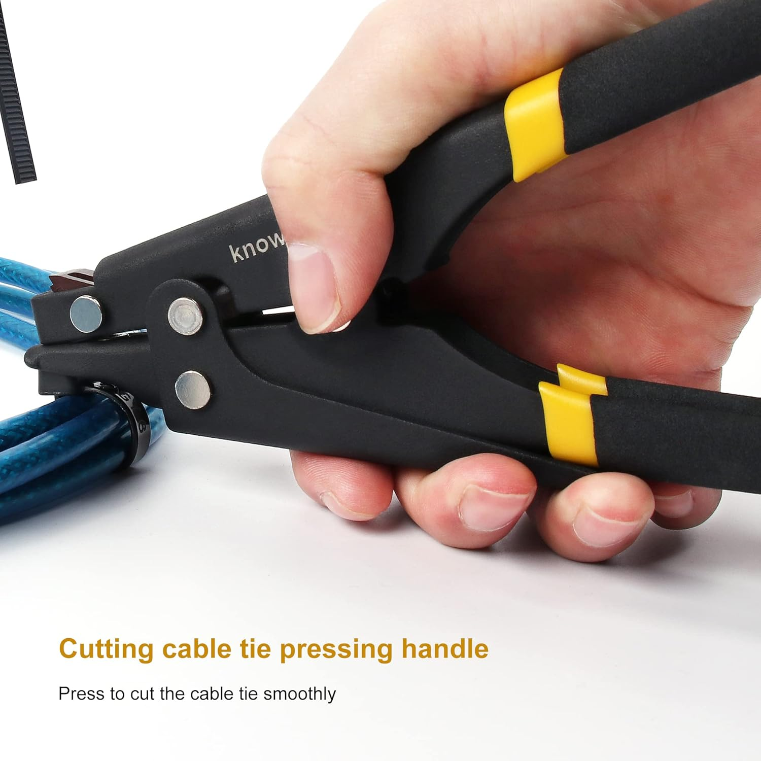 Knoweasy Zip Tie Tool and Tensioning and Cutting Tool for Plastic or Nylon Cable Tie image number 6