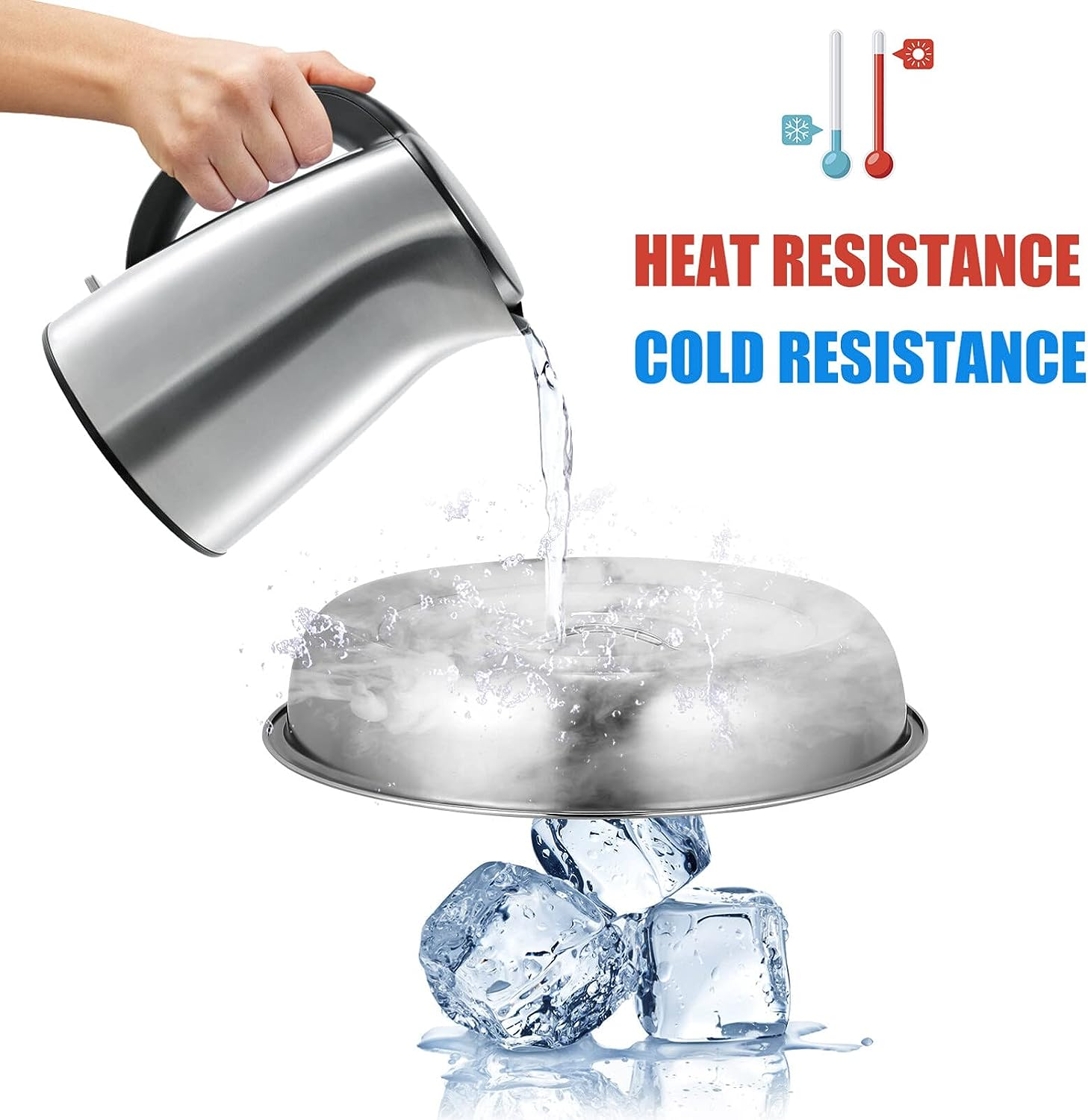 Cabilock Barbecue Cover Grill Dome Steak Hood round Dish Cover for Outdoor and Indoor Use image number 5