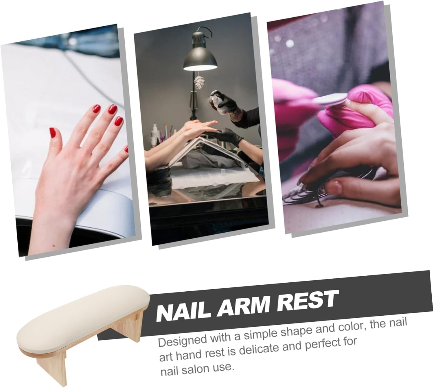 SAFIGLE Nail Art Hand Pillow Set Base High Yellow Color Adjustable Arm Rest Cushion for Manicure Suitable for Nail Technicians and Home Use image number 1