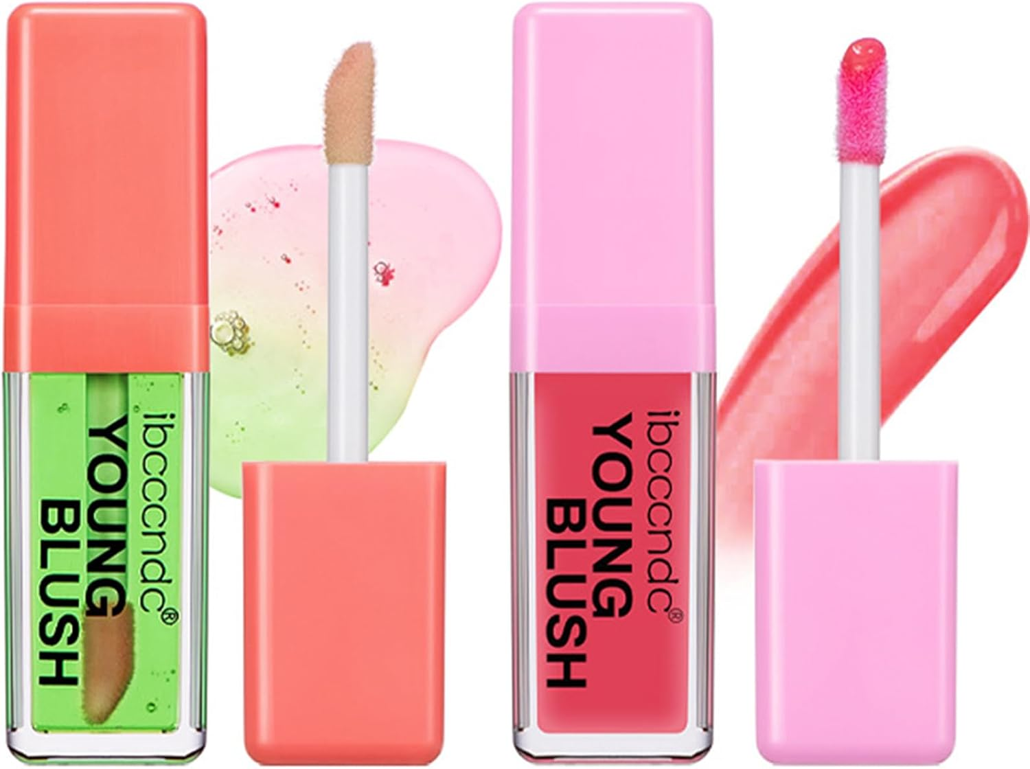 MKNZOME 3Pcs Colour Changing Liquid Blush - Clear to Pink Cheek Tint, Blushers for Cheeks Makeup, Moisturizing Cream Blush Oil, Long-Lasting Waterproof Formula, Smudge-Proof Makeup for Radiant Cheeks