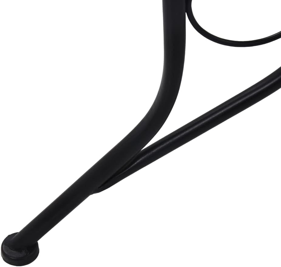 Outdoor Bistro Table, Patio Table Outdoor Cocktail Table Garden Bar Table Mosaic Bistro Table Grey 61Cm Ceramic