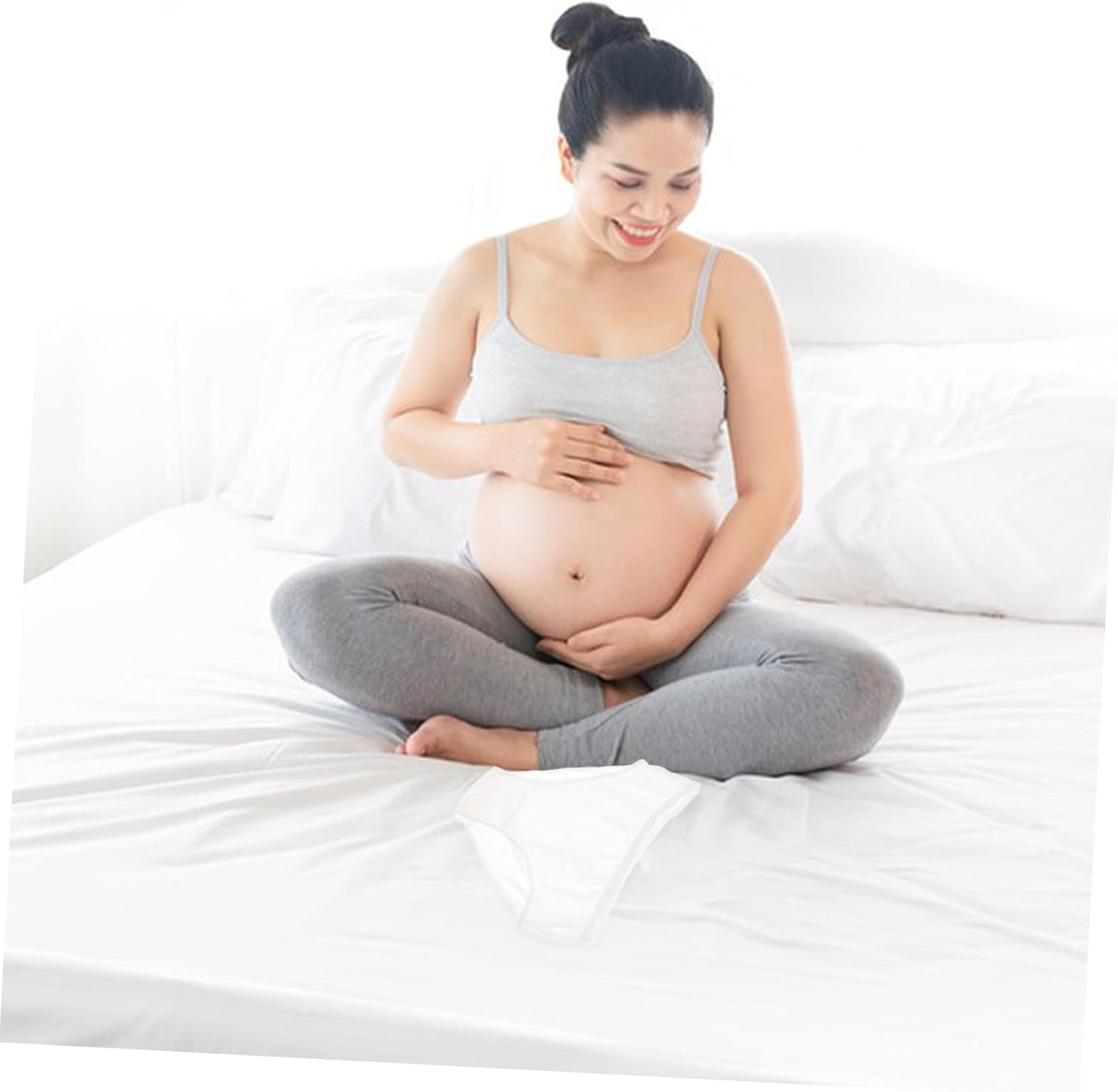 4Pcs Maternity Cotton Underwear Disposable Briefs for Pregnant Women Postpartum Underwear Sanitary Pants Comfortable Wear image number 5