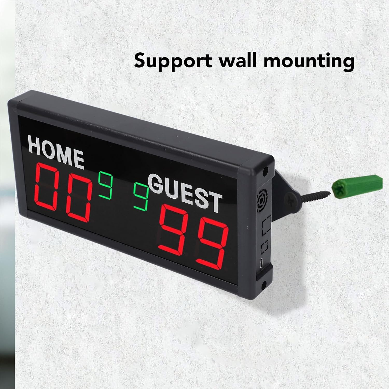 Portable Electronic Scoreboard, LED Digital Score Keeper with Remote, 1.8In Display, Score Keeper for Baseball, Tennis, Volleyball image number 6