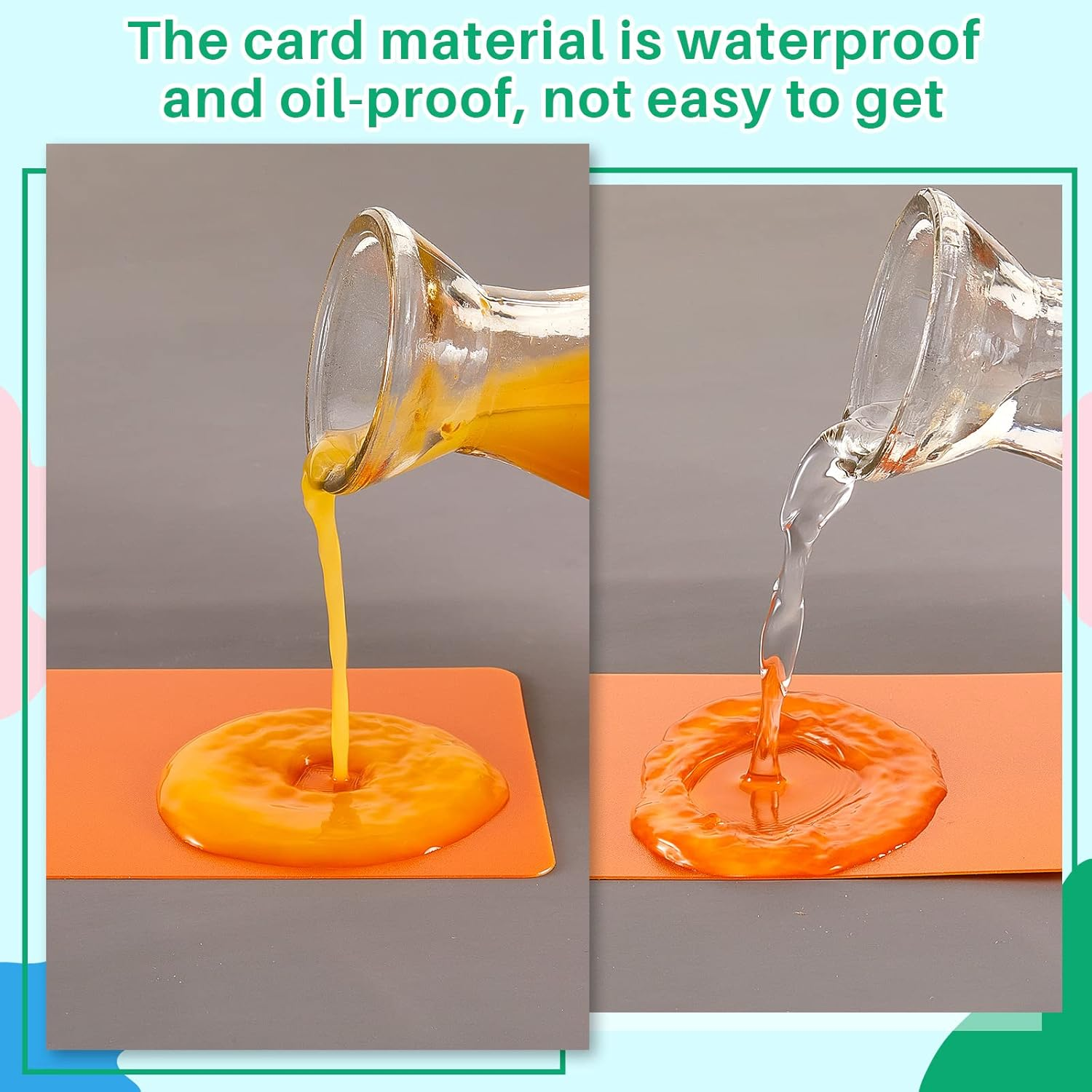 Tall Trading Card Dividers for Games Sports Baseball, 10 Colors Plastic Card Pages, 2.7 X 4.2 Inch (50 Pack) image number 2