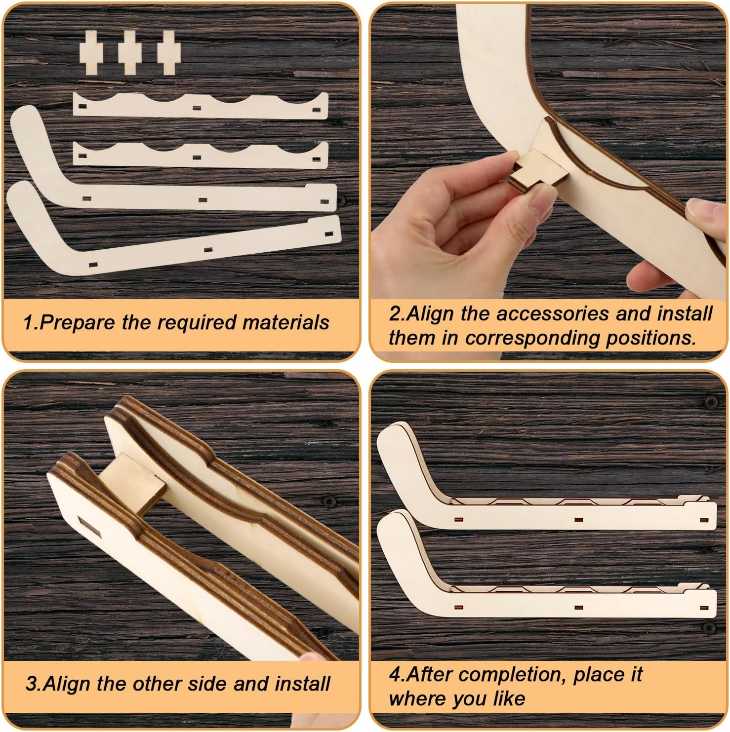 2Pcs Hockey Puck Display Cases, Wooden Hockey Puck Wall Mount Holder Hockey Puck Shelf Display Stand for Players Team Gifts Home Room Collection Storage Decoration image number 4