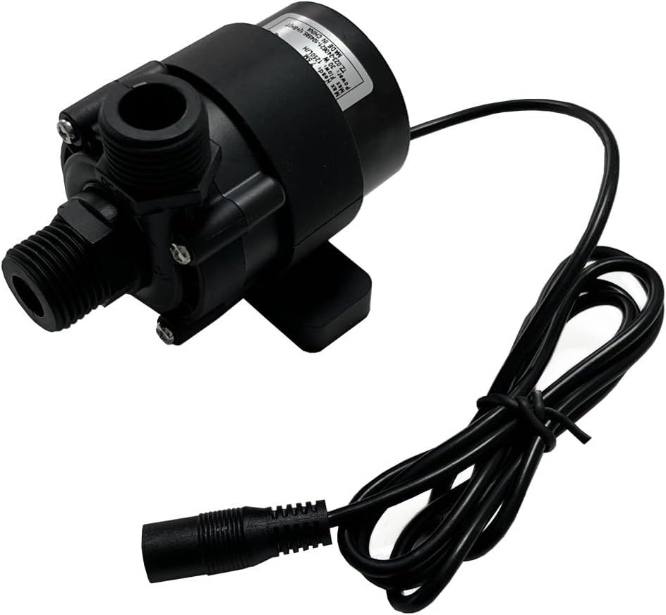 SHYSKY DC45E-2475S Micro Brushless DC Water Pump 24V 30W, 1250LPH 7.5M, Waterproof, 1/2 Inch Threaded Ports, Low Noise, for Small Water Cooling,Circulation,Gardening,Submersible image number 4