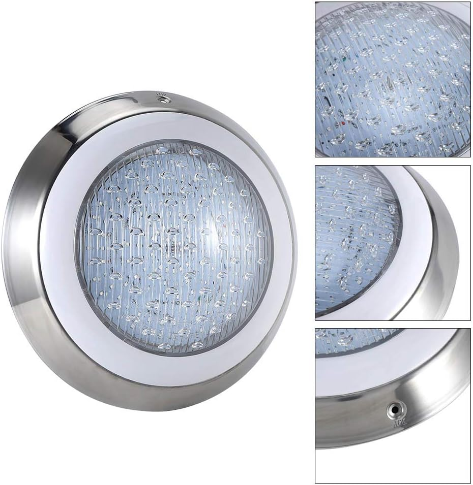 Underwater Light 18W RGB LED Lamp, 12V Stainless Steel, Colorful for Swimming Pool Spa Fountain - High Temperature Resistance, Easy Installation, Durable Pool Landscape Lighting image number 4