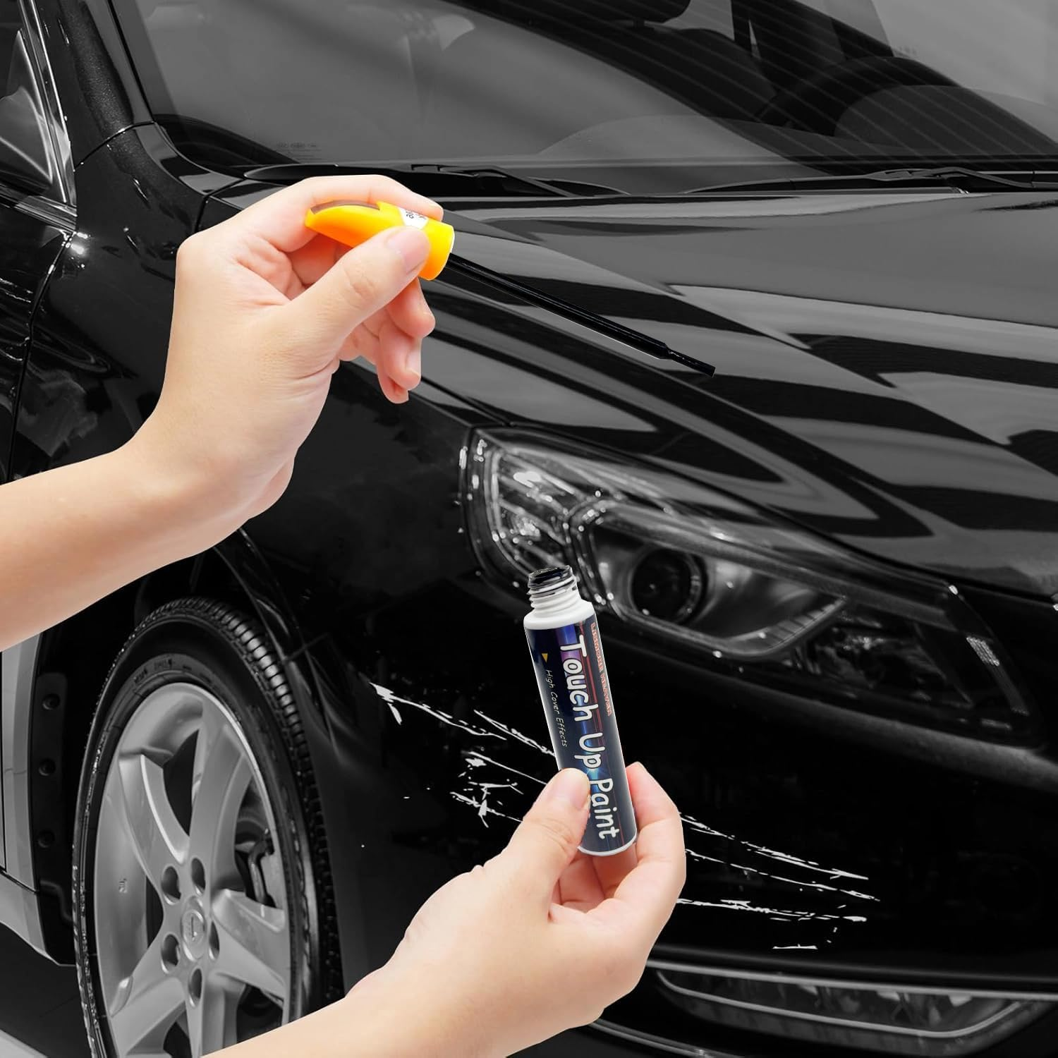 LISMORE HEAVEN Black Car Touch up Pen Waterproof Scratch Repair Pen Car Touch up Paint Pen Scratch Remover for Trucks Motorcycles Boats (Black) image number 5