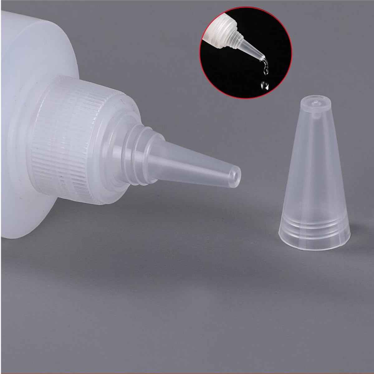 5 Pcs Plastic Squeez Liquid Dropper Fill Bottle,Needle Applicator Tip Bottles,Needle Glue Bottle,Plastic Bottles,Small Empty Squeeze Bottles image number 2