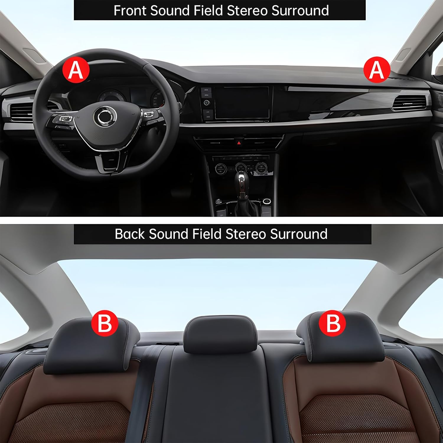 Car Tweeters, 4Pcs 500W High Efficiency Mini Dome Tweeter Speakers for Car Audio System image number 5