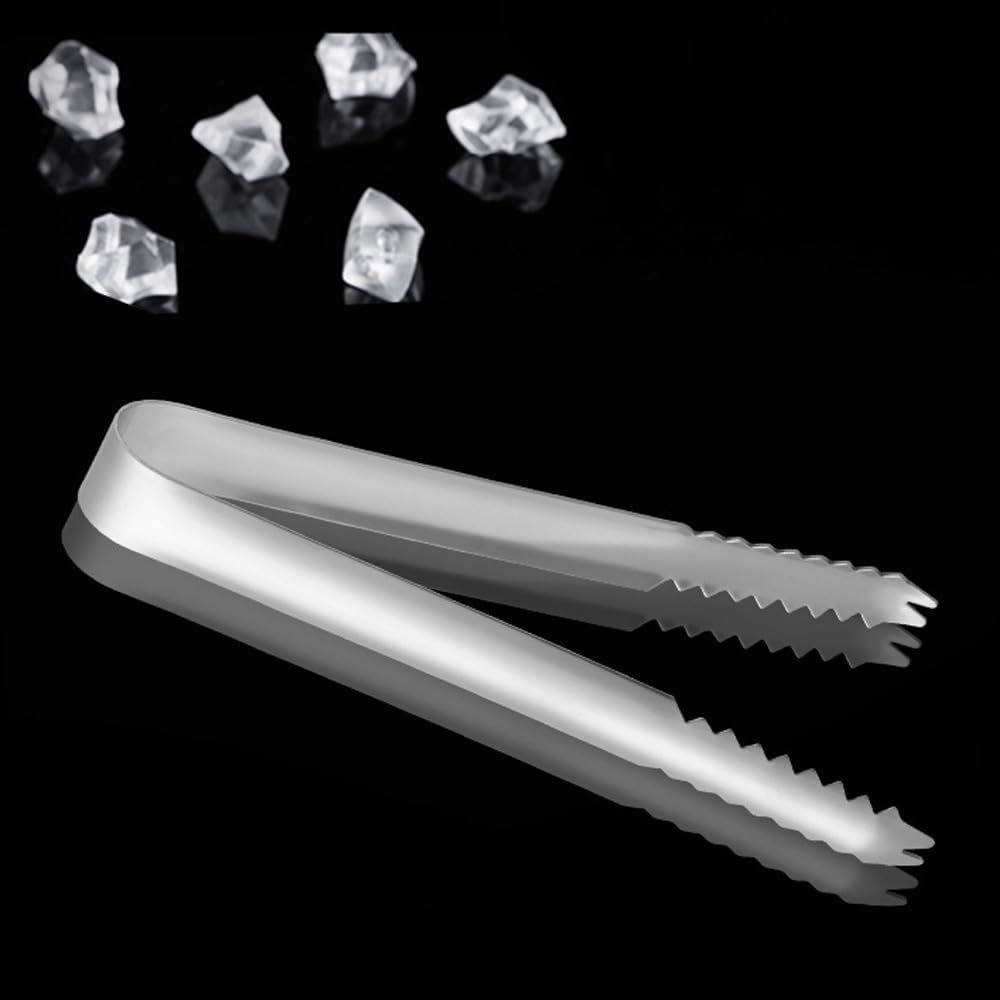 Ledlabs 1/2/3-Pack 19CM Rust-Resistant Stainless Steel Ice Tongs - Precision Grip Ice Cubes & Garnish Serving Tongs for Bars, Parties & Home Use (2) image number 5