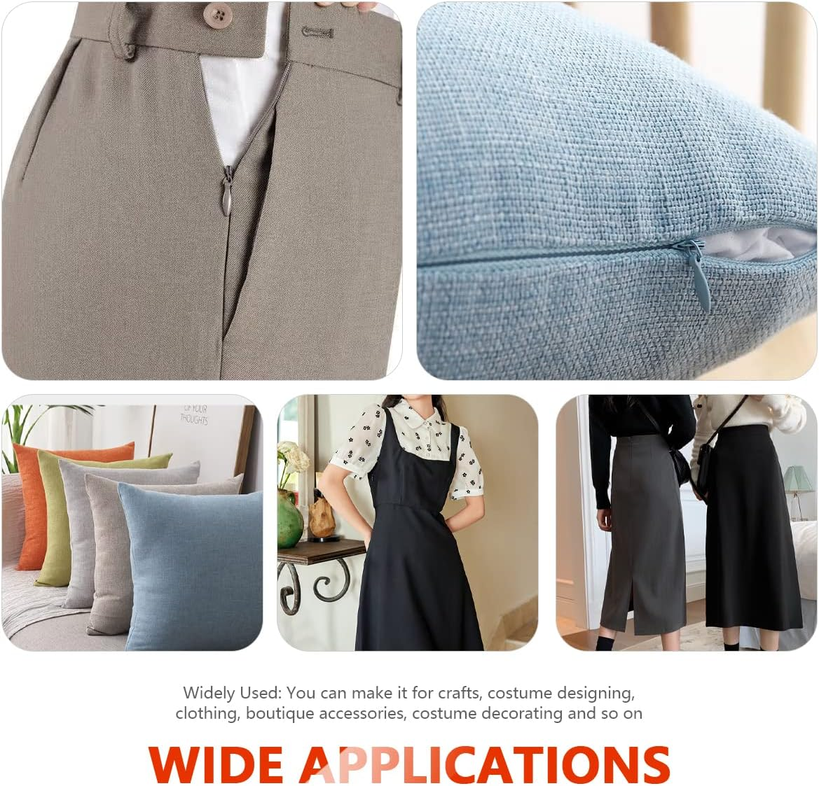 40Pcs Nylon Invisible Zippers, Sewing Bulk Zippers Supplies in 20 Colors for Tailor Sewing Crafts, Dresses, Skirts, Pants and DIY Crafter'S Special (30Cm/12Inch)