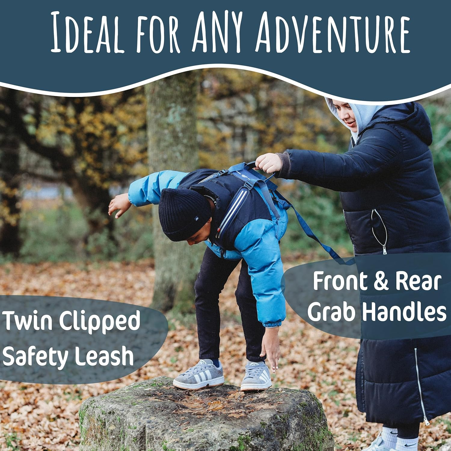 Hobbledehoo XL Active Child'S Harness - Ensuring Everyday Safety and Supporting SEN Autism Safety - Blue image number 2