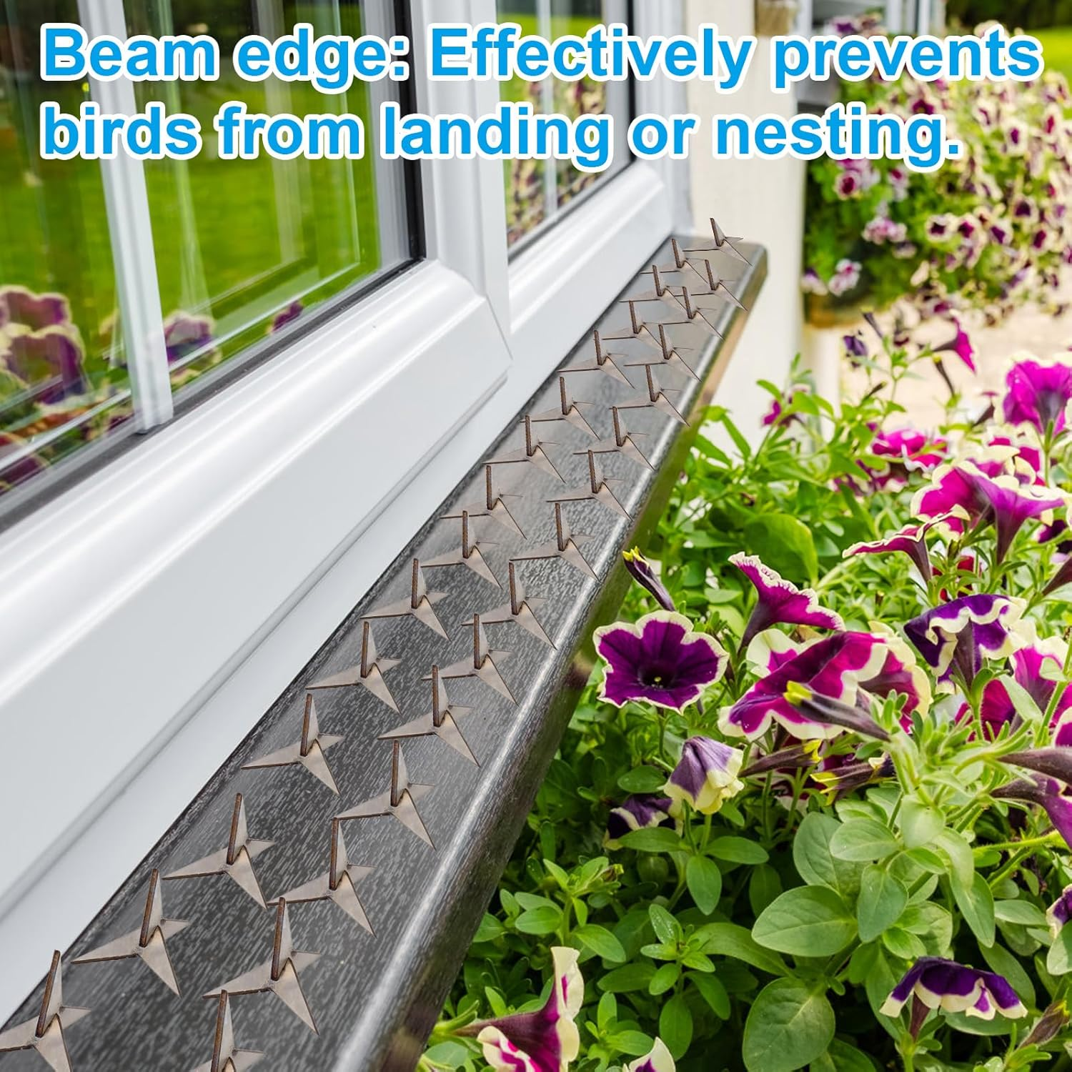 20Pcs anti Bird Spikes, Stainless Steel Caltrops Tire Puncture Spikes Bird Repellent Effective Territory Protection Tool for Roofs Fences & Ledges image number 5