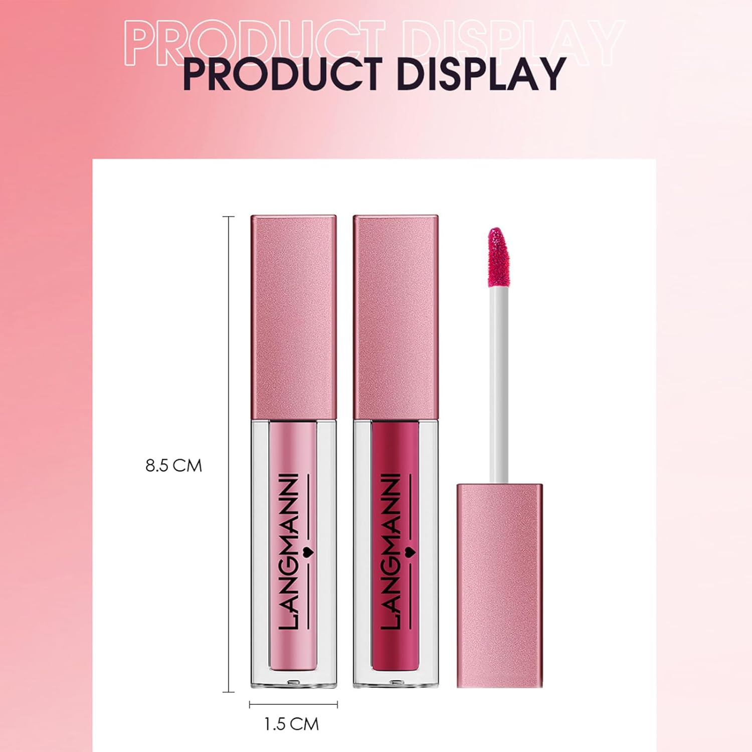 12 Pcs Lip Gloss Makeup Set, Shiny Smooth Soft Liquid Lip Stain, High Pigment Moisturizing Lip Tint, Lip Glaze Long Lasting Cosmetics Rich Varied Colors for Girls Women image number 1