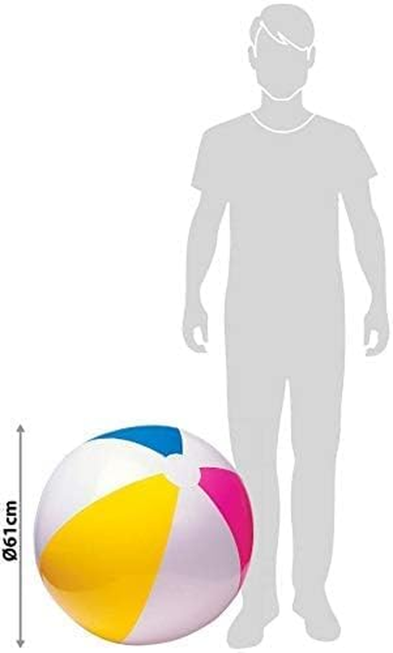 INTEX 24" Inflatable Paradise Panel Colorful Beach Ball - 59032EP (Set of 4) image number 2