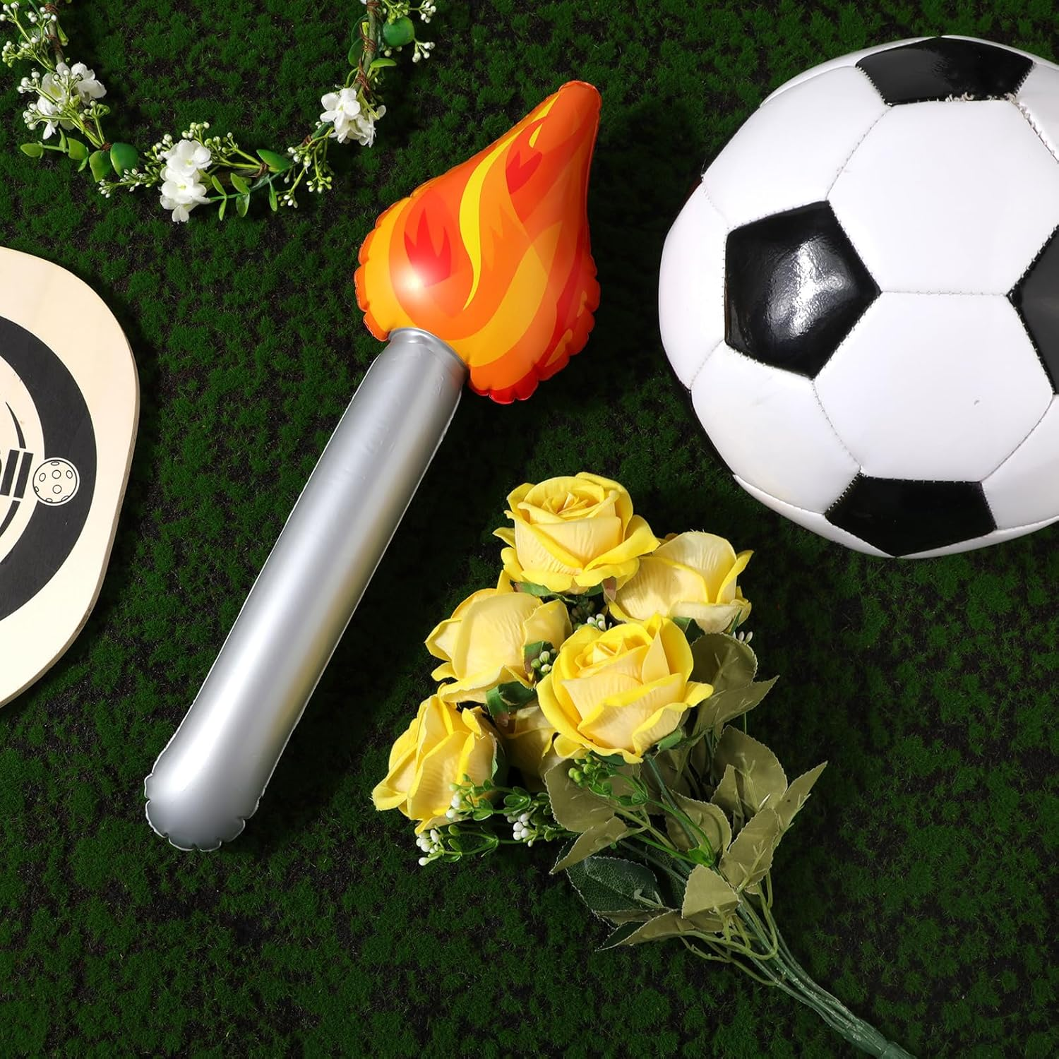 PEUTIER 3Pcs Inflatable Torch Toy, Torch Prop Inflatable Torch Toy for Games Competition Party Decorations Halloween Medieval Cosplay Sports image number 6