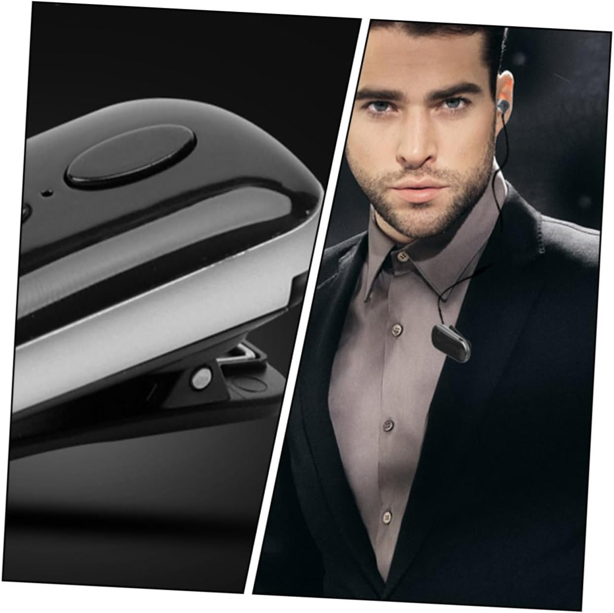 CONGARTENO Wireless Sports Earphone Clip-On Headphones Professional Mini Earbuds for Active Users Black image number 6