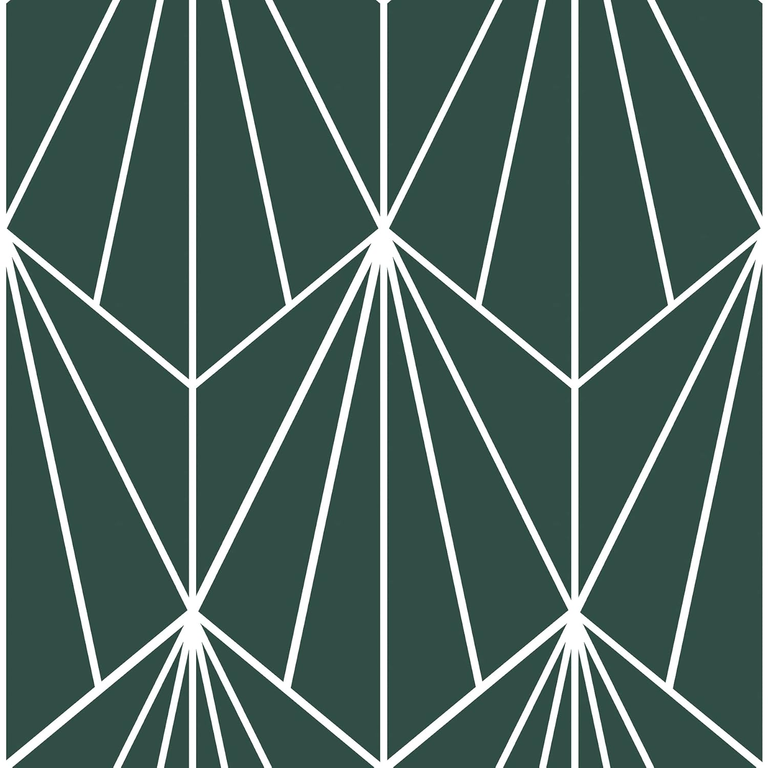 Floorpops FP3926 Beryl Peel & Stick Floor Tiles, Emerald