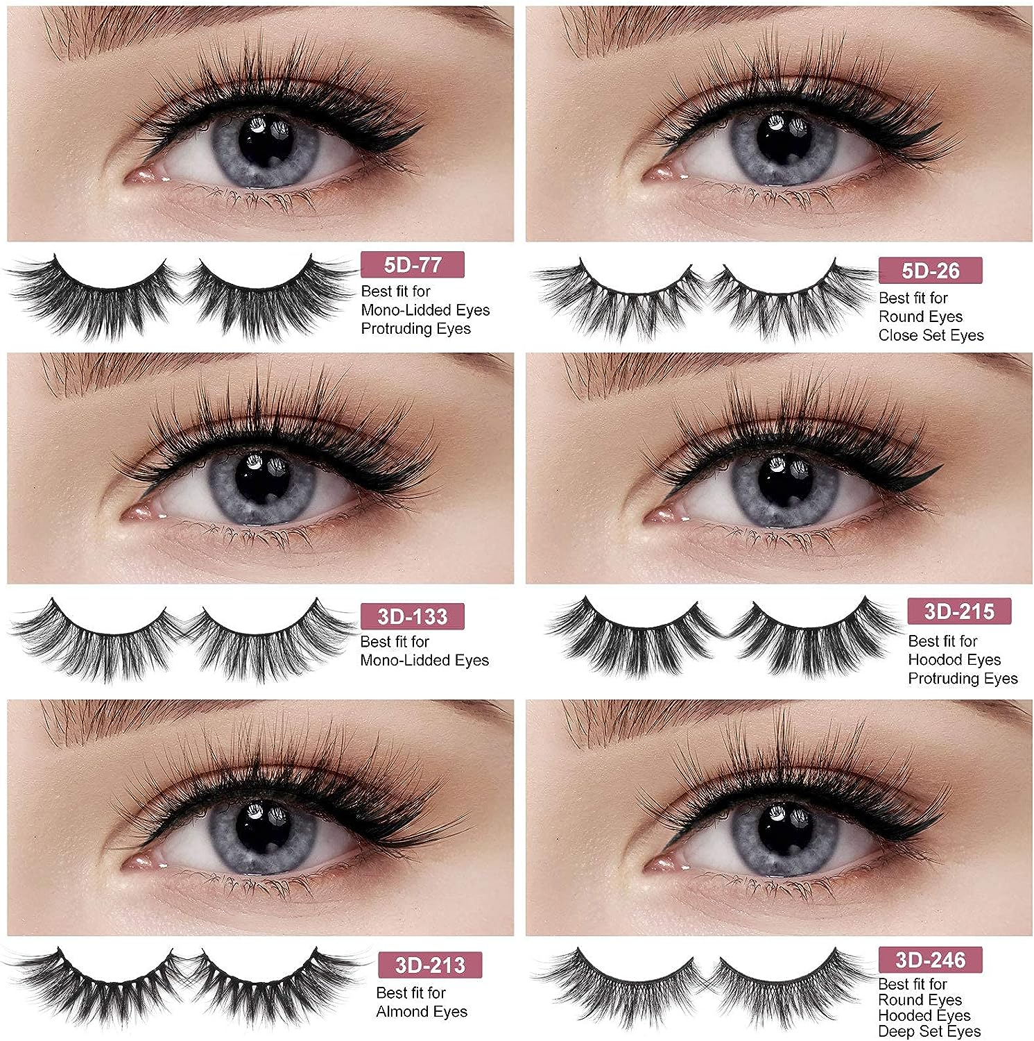 Eyelashes, Natural False Eyelashes Faux Mink Lashes Manga Lashes Cat Eye Lashes Fluffy Wispy Fake Lashes Eye Lashes - 31 image number 3