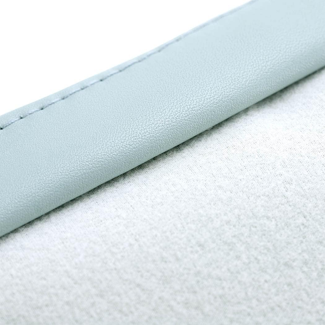 2Pcs Pocket Cosmetic Bag, Jewelry Travel Bag, No Zipper Self-Closing, Portable Make up Organizer Jewelry Pouch for Women Waterproof Mini Multifunctional Storage Bag (Sky Blue) image number 1