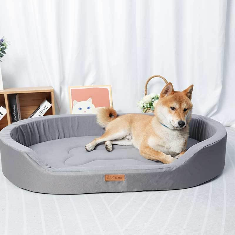 [Pro] Dog Beds Orthopedic Foam 100X65X16Cm Dog Bed Astraio Waterproof Dog Beds for Large Dogs Sofa Pet Bed Washable Removable Cover with Zipper and Bolster image number 6