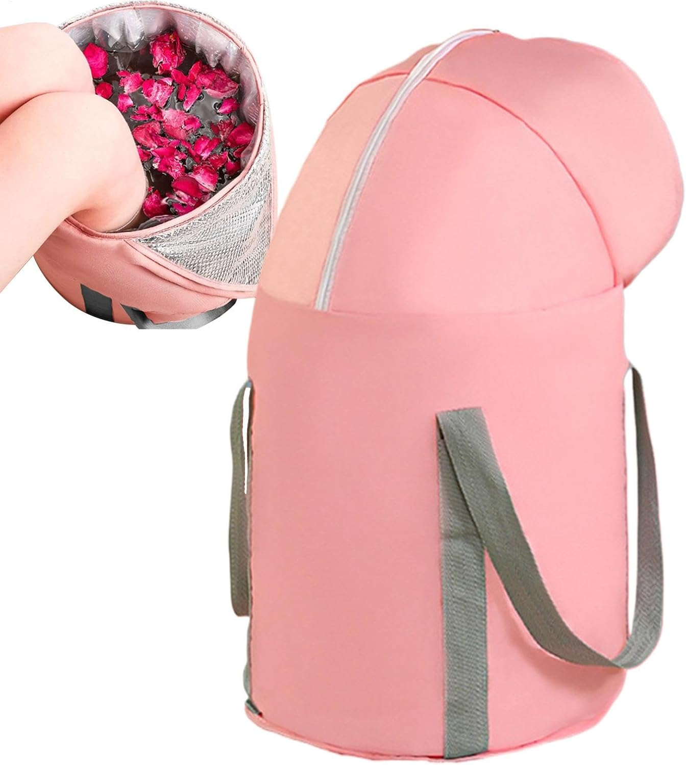 Foot Bath Soaking Bag,Feet Soaking Tub Foot Wash Bag with Knee Cover | Foot Spa Bucket Pedicure Foot Spa Tub Bag for Outdoor, Laundry, Camping Use